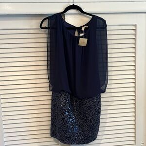 Woman’s Blue Dress